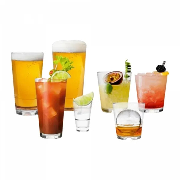 14oz. MS Plastic Stacking Tall Glass