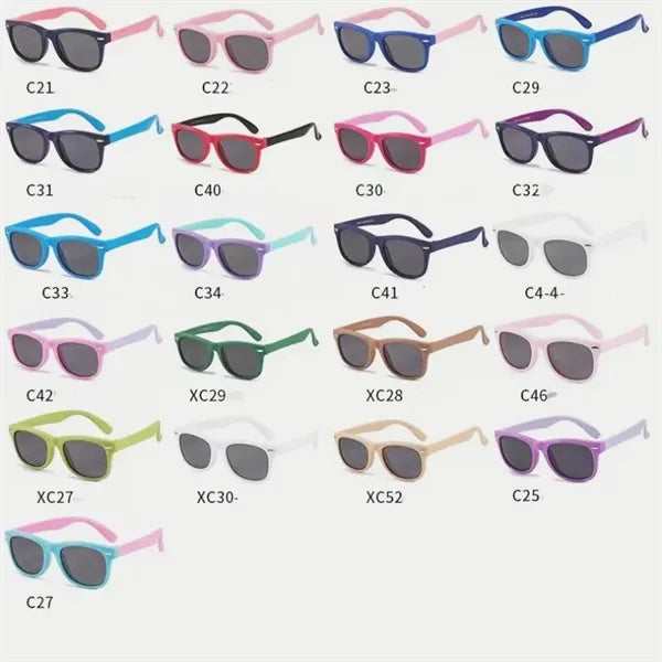 Foldable Silicon Kids Polarized Sunglasses