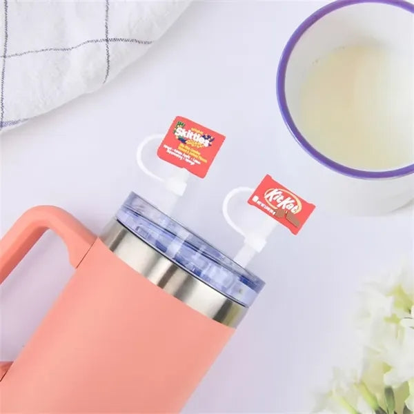 Summer Party Drinking Cup Straw Tip Lid