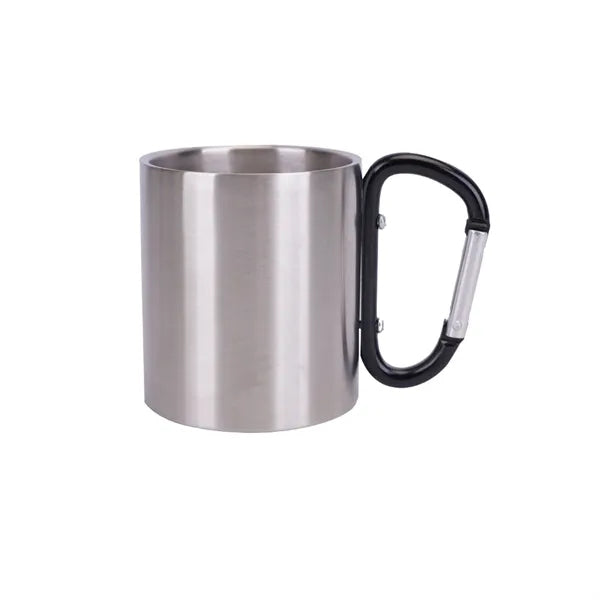 10 oz. Stainless Steel Double Wall Camping Mug with Handle
