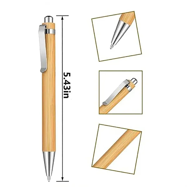 Bamboo Retractable Ballpoint Pen
