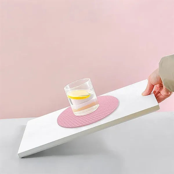 7 3/5" Silicone Round Nonslip Heat Insulated Hot Pot Mat
