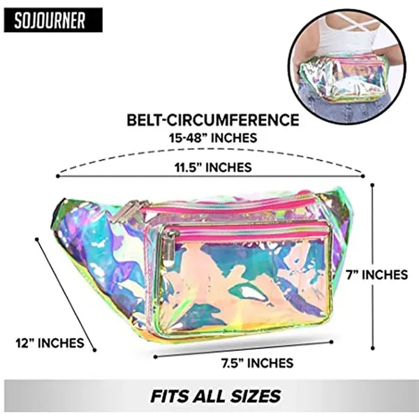Holographic PVC Belt Bag