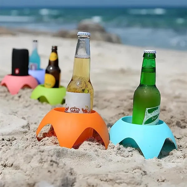 Portable beach beer and beverage holder