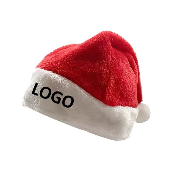 Red Adult Plush Santa Hat