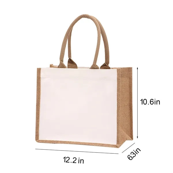 Burlap Tote Bag