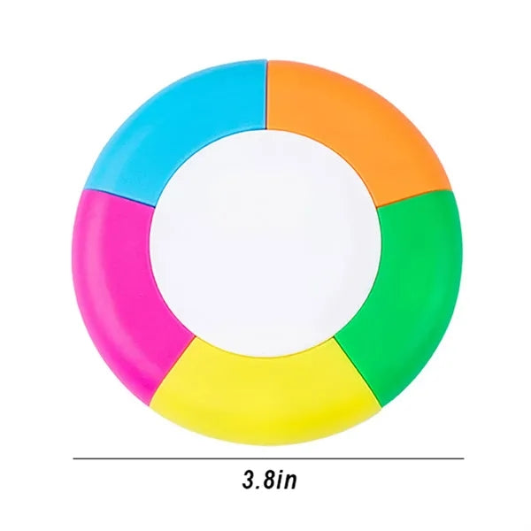5 Colors Round Shaped Highlighter