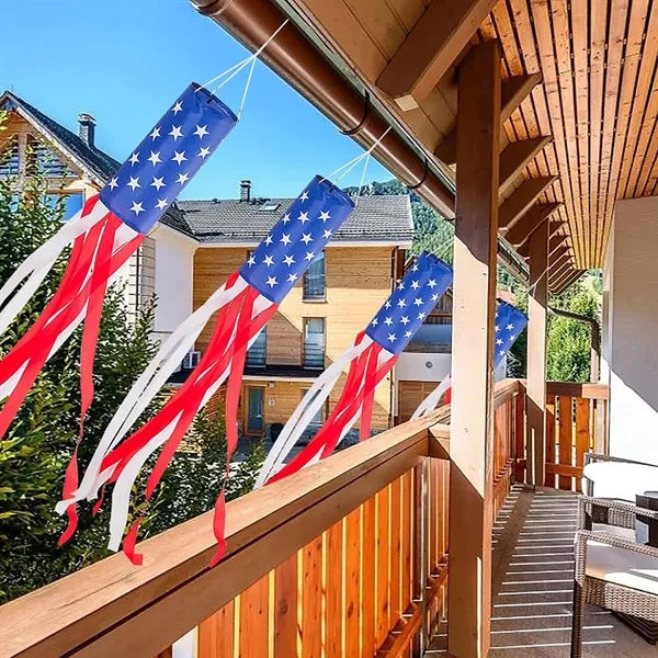 40 Inch American Flag Windsocks