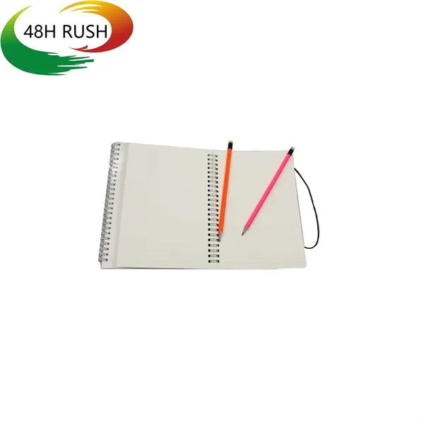 A5 PP Cover Spiral-bound Notebook w/ Elastic Band