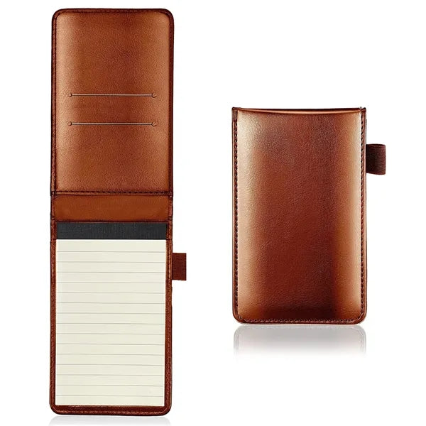 Mini Pocket Notepad Holder With Metal Pen