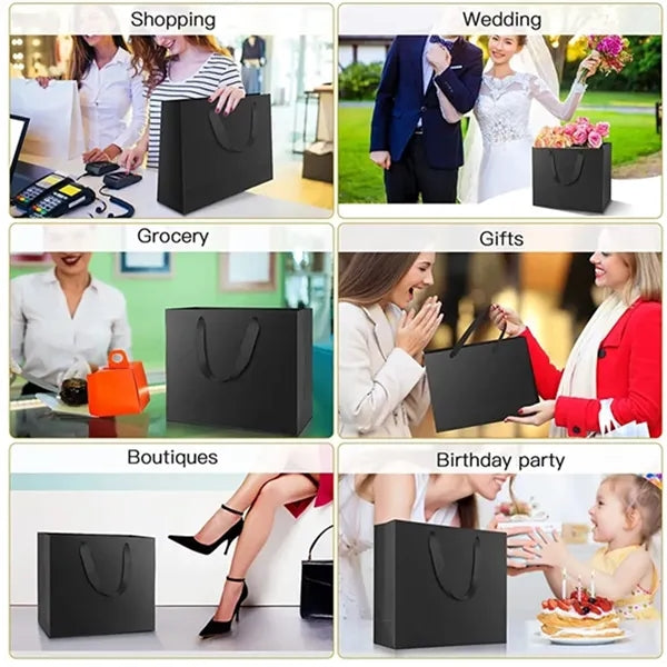 Kraft Paper Shopping Gift Retail Merchandise Bags W/Handles