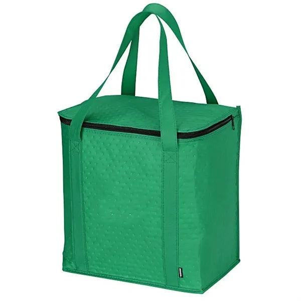 Non-Woven Super Square Insulated Grocery Cooler Tote