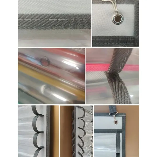 Roll Holder With 12 Compartments Storage Organizer