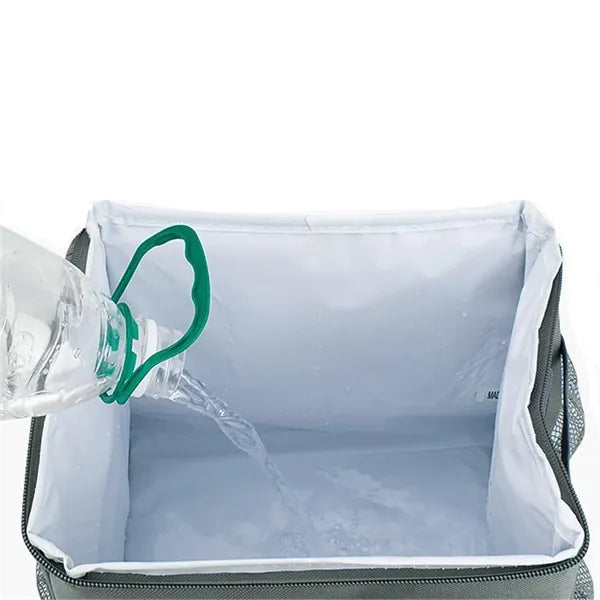Durable And Insulated Lunch Tote With Zippered Outer Pocket