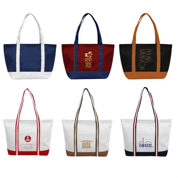 Cotton Canvas Boat Tote