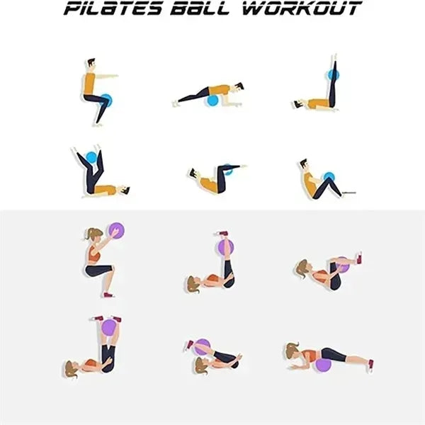 Anti-Burst Yoga Ball: Stability & Fitness Trainer