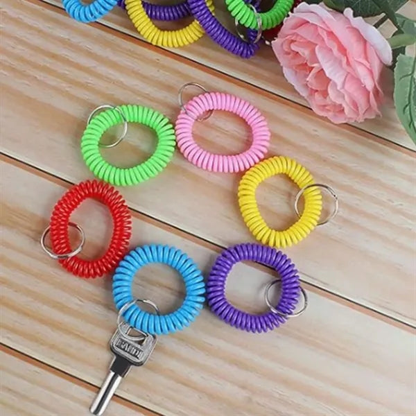 Colored Coil Key Chain