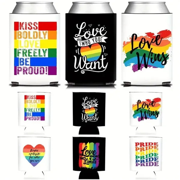 Rainbow Can Cooler Sleeve