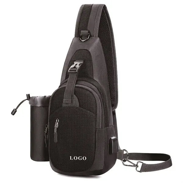 Premium USB Charging Sling Bag Crossbody One Shoulder