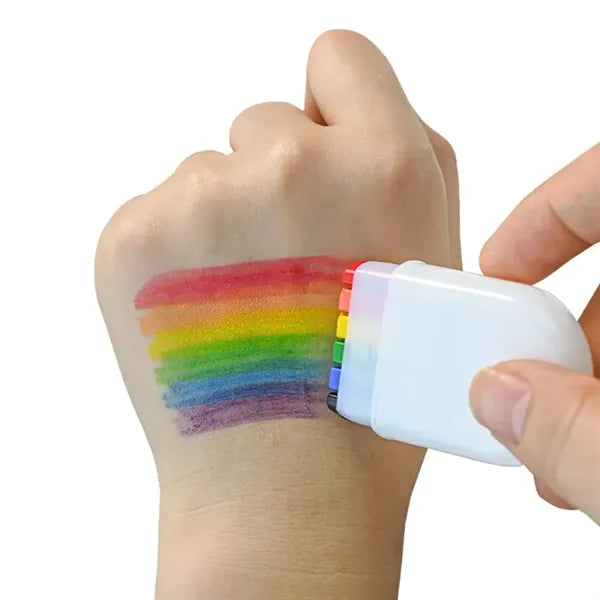 Rainbow World Cup Face Paint