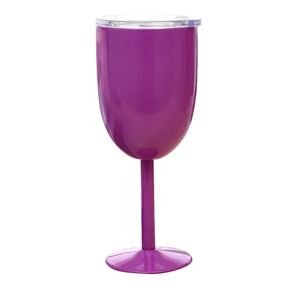 10 OZ Stainless Steel Wineglasses