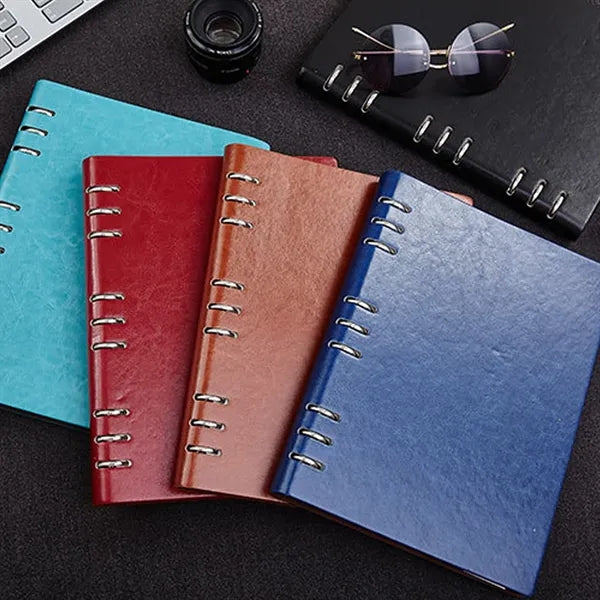 Pu Cover Office A6 Notebook With Binder