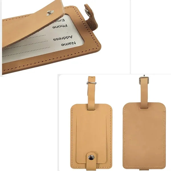 Suitcases Baggage Bag ID Leather Luggage Tags Labels