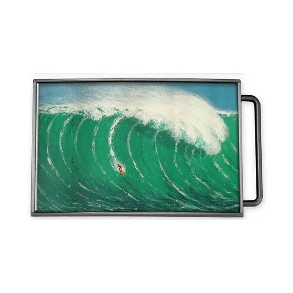 Express Vibraprint Rectangle Belt Buckle Medallion