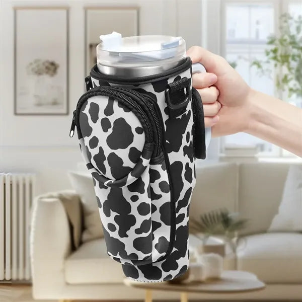 Water Bottle Carrier Bag With Phone Pocket