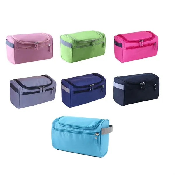Portable Waterproof Zipper Cosmetic Bag Toiletry Kits