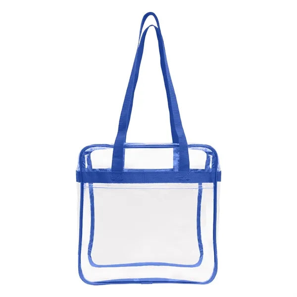 Nfl Approved Heavy Duty Clear Stadium Security Zipper Tote