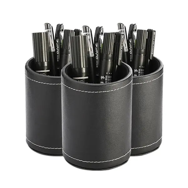 Leather Round Pen Holder