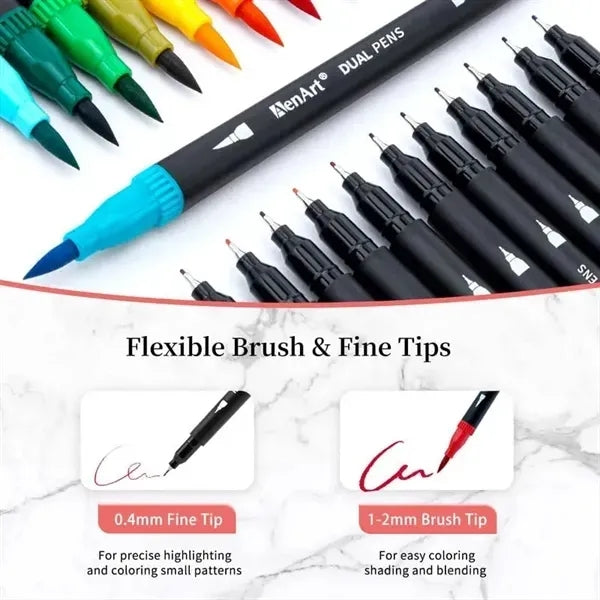 Dual Markers Brush Pen