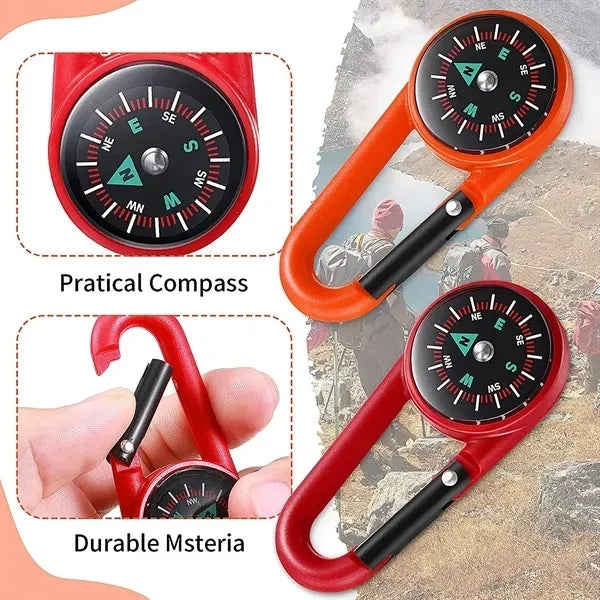 Carabiner With Compass