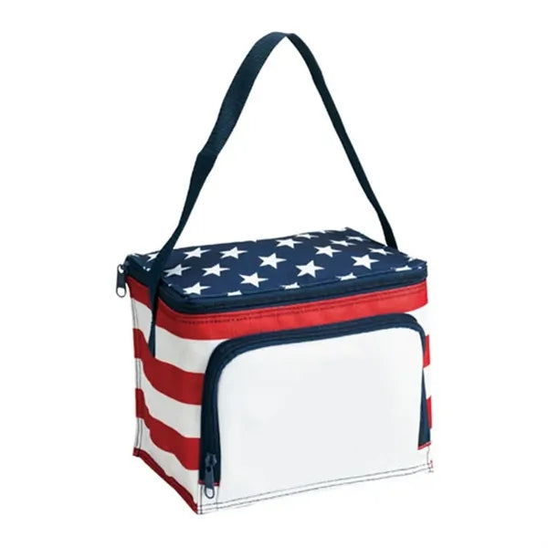 Poly Stars and Stripes Style Lunch Bag