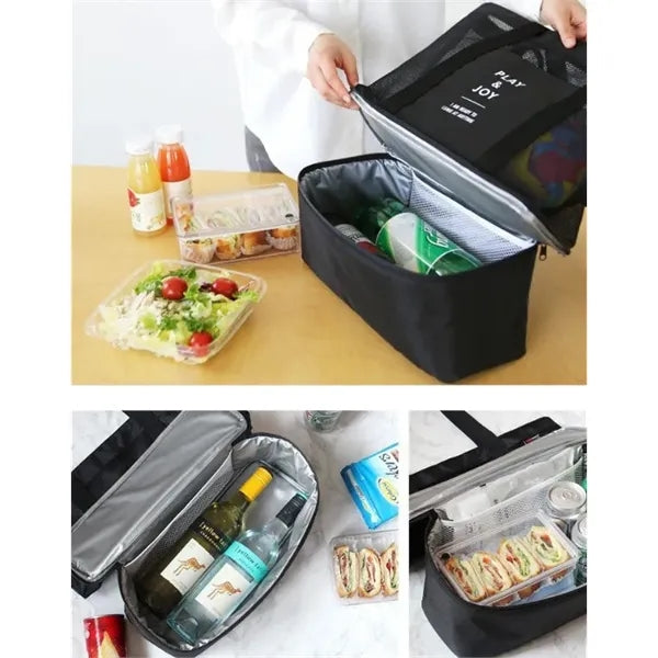 2 in 1 Beach Mesh Cooler Bag