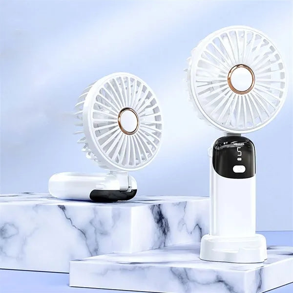 Small Foldable Portable LED Digital Fan