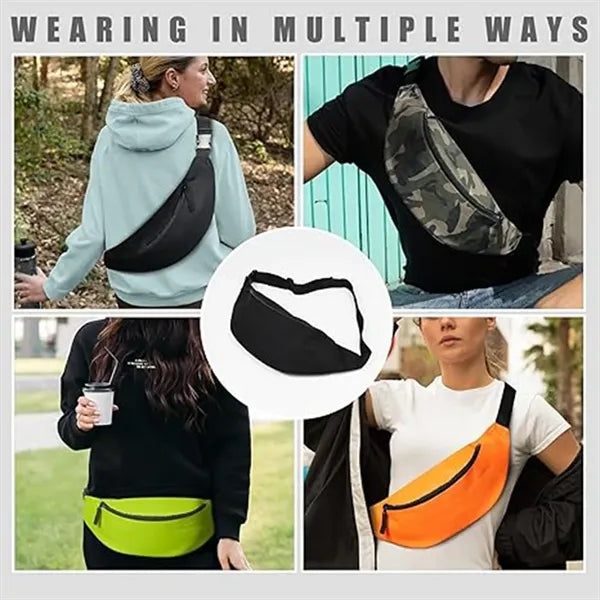 Fanny Bag Adjustable Pack Oxford Workout Traveling Running