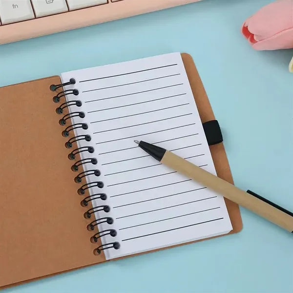 A5 Spiral Notebook with pen