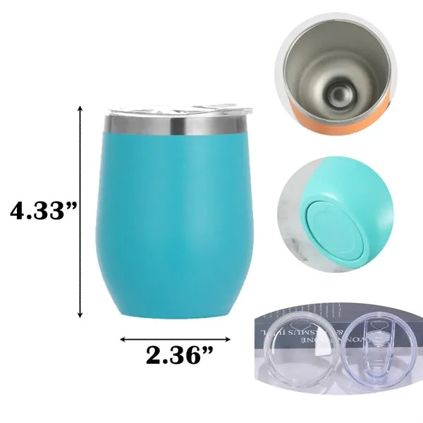 12oz Stainless Steel Eggshell Cup