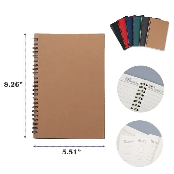 Kraft Paper Custom Coil Book