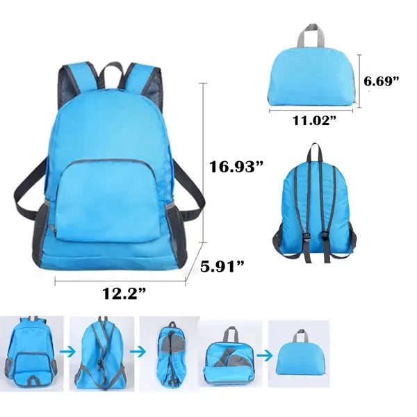 Lightweight Foldable Sports Gift Customizable Backpack
