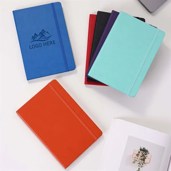 PU Hardcover Notebook With Elastic Strap