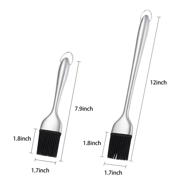 Stainless Steel BBQ Brush Silicone Heads