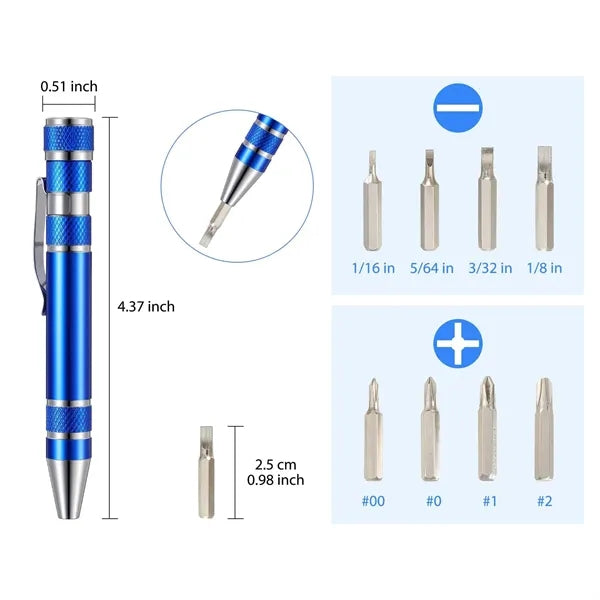 8-Piece Precision Screwdriver Set
