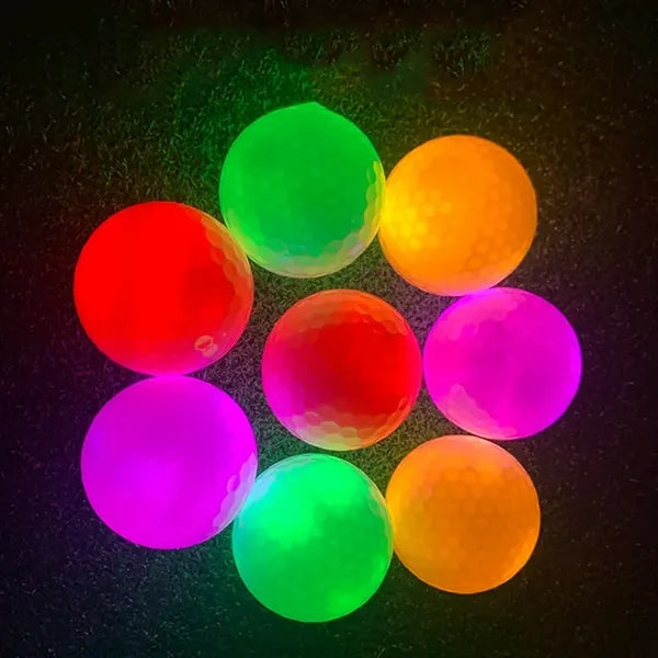 LED Light Up Glow Dark Night Luminous Golf Ball