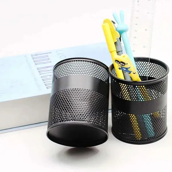Mesh Metal Stationery Pen Container Pencil Holder Organizer