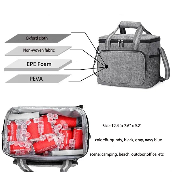 507OZ outdoor waterproof picnic Oxford cloth cooler bag