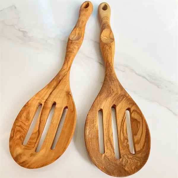 Wooden Slotted Kitchen Cooking Spatula