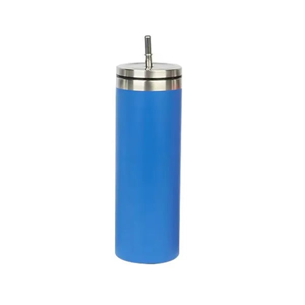 20 oz Vacuum Insulation Travel Tumbler with Steel Straw